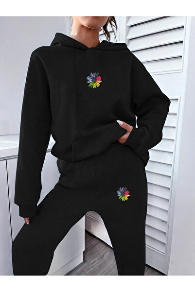 LAYORA LUNAVISTA Women's Colorful Floral Printed Sweatshirt Bottom Top Tracks...