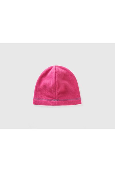United Colors of Benetton Boy's Pink Logo Fleece Beret