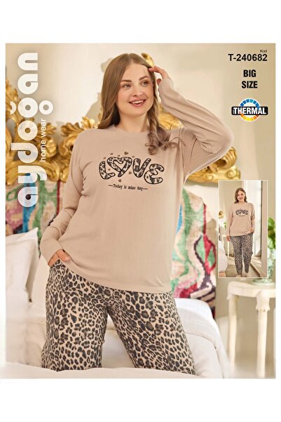 Aydoğan AYDOĞAN 240682  BATTAL THERMAL UZUN KOLLU  PİJAMA  TAKIM