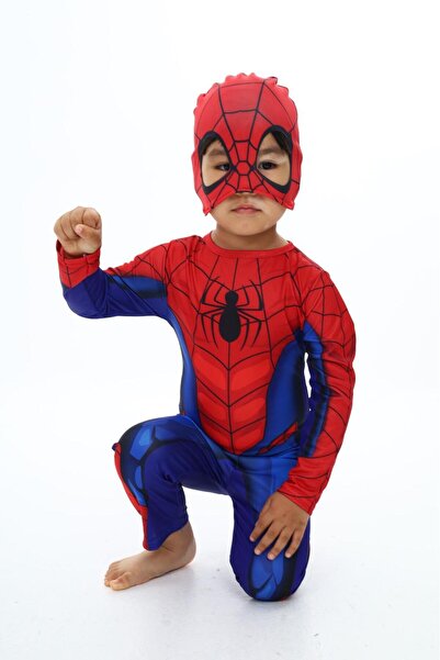 SPIDERMAN Marvel Çocuk Spiderman Kostümü - Çocuk Örümcek Adam Kıyafeti