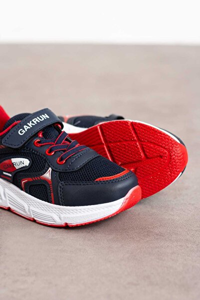GAK RUN Unisex Çocuk Lastikli Ve Cırtlı Rahat hafif Sneaker Spor Ayakkabı GAK-2025