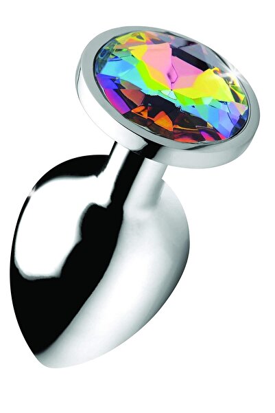 Joytoy Metal Anal Vajinal Dildo Tıpa S Size Renkli Taşlı
