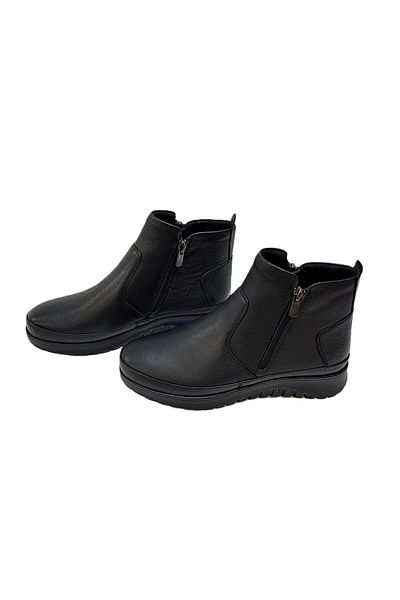 KAFKASLAR AYAKKABI Μπότες κοντού μήκους Diabetic Real Leather Orthopedic Mother Model