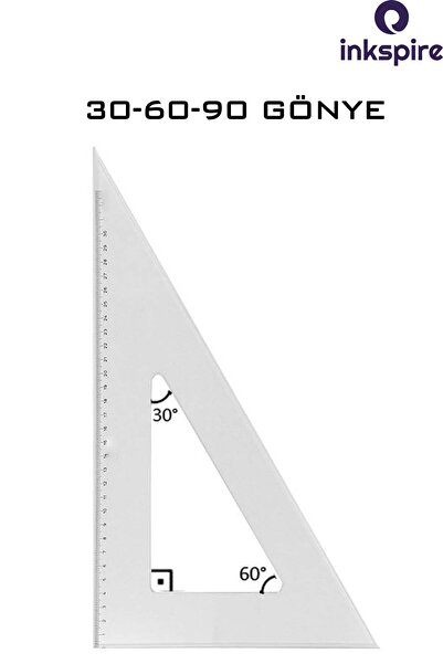 inkspire 26 cm Economical 2-Piece Miter Set - 45-60 Degree Technical Drawing Miter Set 1 Pack