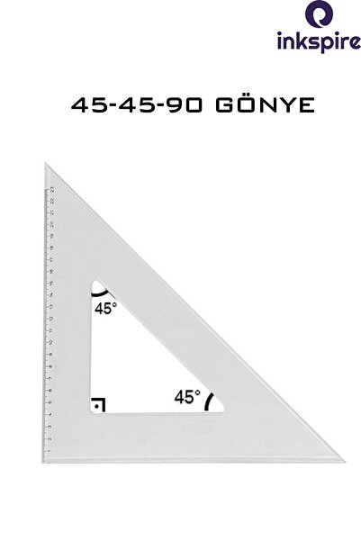 inkspire 26 cm Economical 2-Piece Miter Set - 45-60 Degree Technical Drawing Miter Set 1 Pack