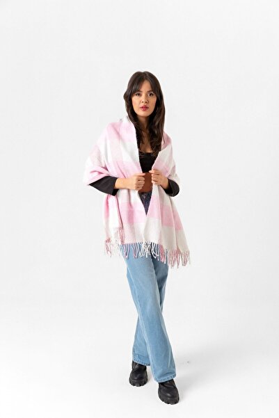 FASHİON DANTEL Șal Buklet - Gros și din lână, în carouri, model pătrat, 180 c...