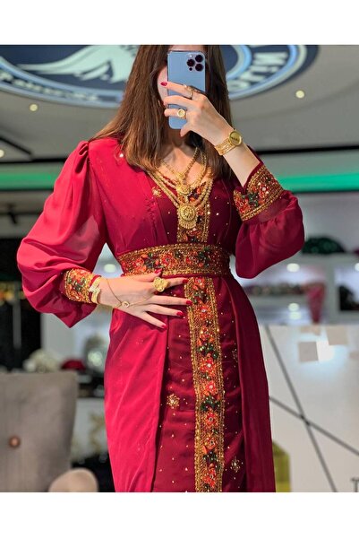 SOLİN YÖRESEL Kadın Düğünlük Yöresel Elbise Balon Kol