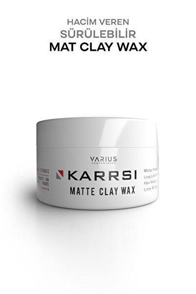 VARİUS PROFESYONEL Saç Şekillendirici Mat Clay Wax 100 ml Mat Ve Güçtü Tutuş ...