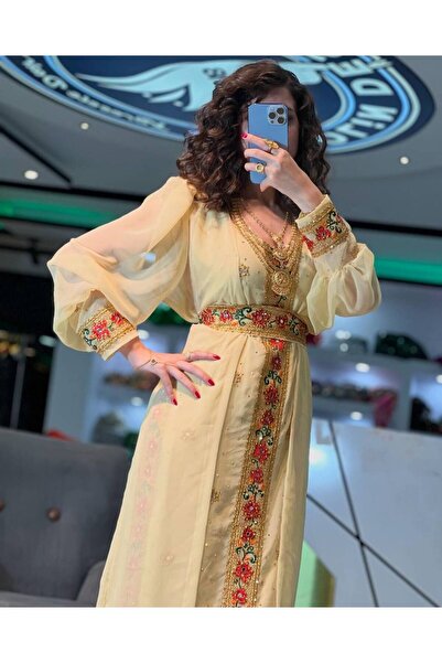 SOLİN YÖRESEL Kadın Düğünlük Yöresel Elbise Balon Kol