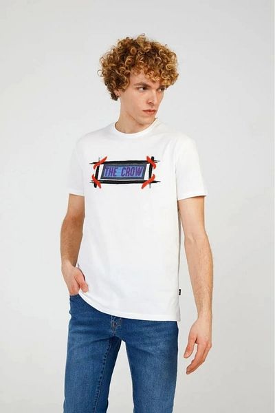 The Crow Ανδρικό T-Shirt Frog Tc7127 - Λευκό