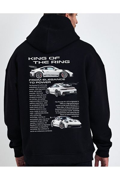 Uniquetex Суичър PORSCHE 911 GT3 VEK Суичър с качулка