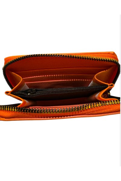 ÇANTA Orange Wallet 012 Zippered Sports Medium Size