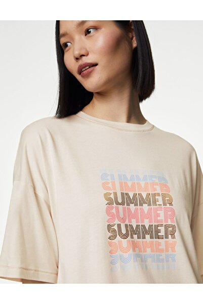 Marks & Spencer Cool Comfort™ Kısa Kollu Gecelik