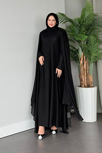 Şulemoda Giyim Μαύρο βραδινό φόρεμα Hermony