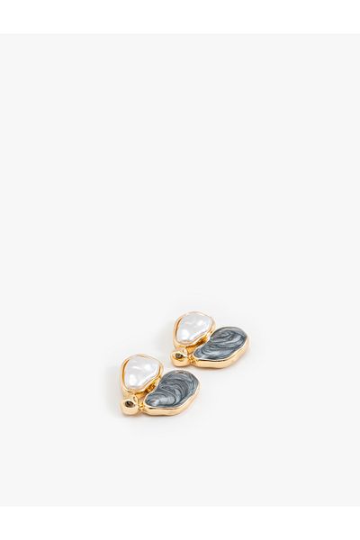 Koton Colored Steel Mix Abstract Earrings