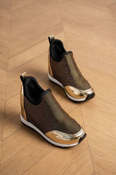 Essen Stone Detailed Wedge Heel Women's Sneakers