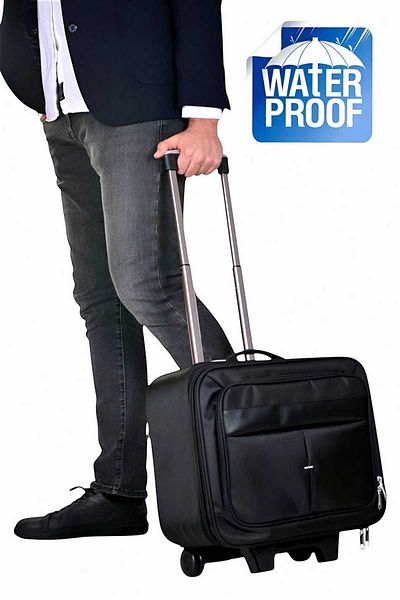 Uniquetrenders حقيبة طيار سوداء فاخرة كبيرة الحجم، حقيبة كمبيوتر محمول، حقيبة كمبيوتر محمول