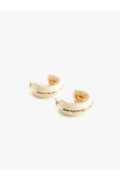 Koton Color Contrast Hoop Earrings