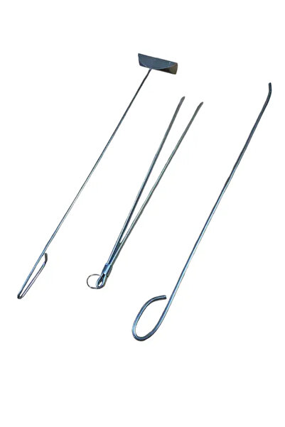 mobilreyon Soba Şömine Seti 3 Parça , Gelberi - Karıştırma Çubuğu - Köz Maşası