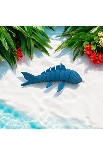 elitworld 3D MAVİ BÜYÜK BALIK-HAREKETLİ-25 CM