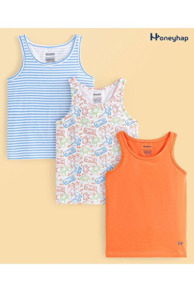 Honeyhap مجموعة من السترات بدون أكمام من القطن الفاخر المحبوك والإيلاستن، عبو...