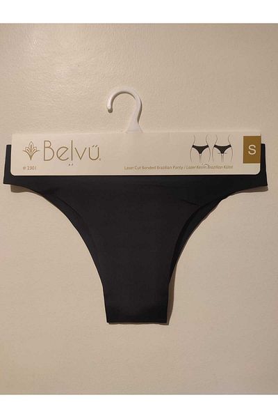Belvü Black Laser Cut Brazilian Women's Panties