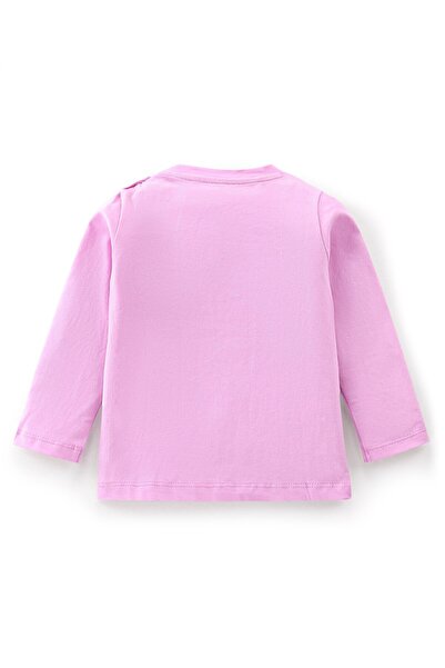 Babyhug 100% Cotton Knit Full Sleeves Solid Colour T-Shirt- Purple