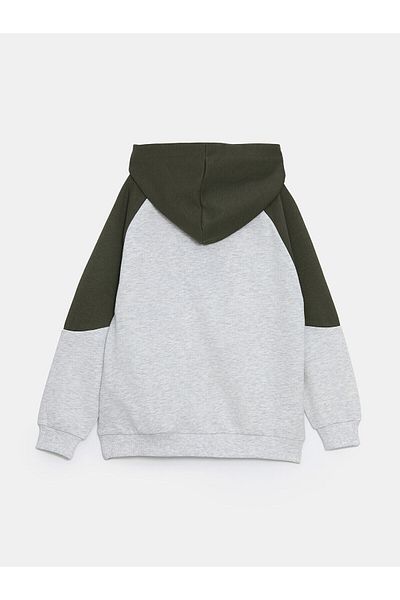 LC Waikiki LCW Kids Beige Hooded για αγόρι φούτερ