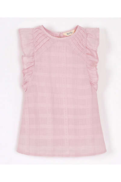 Bonfino بلوزة منسوجة من القطن - وردي