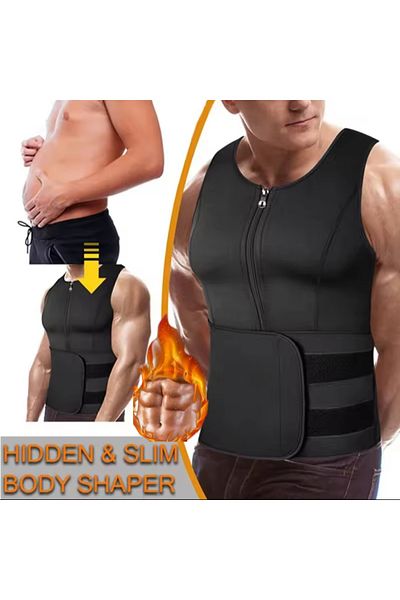 Ankaflex Body Shaping Thermoforming Vest Sweating Fat Burning Waist Back Abdominal Fitness Girdle