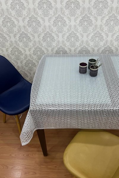 Pimula home Pvc Transparent Coated Tablecloth Hasır_1032-B