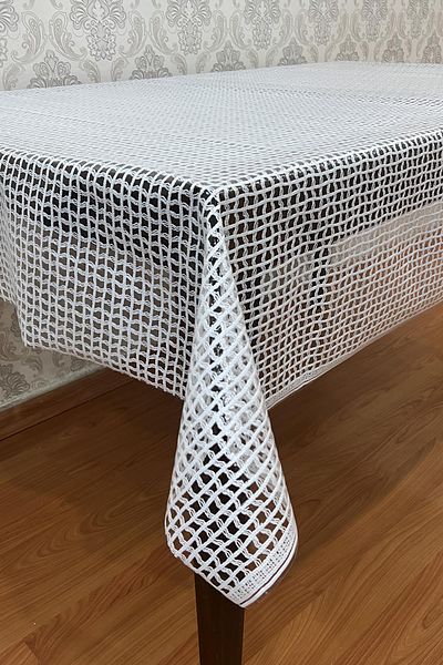 Pimula home Wicker PVC Tablecloth - Transparent Coating, Model 1032-B