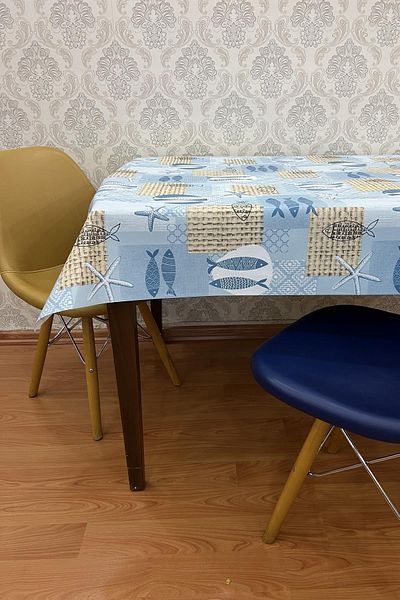 Pimula home Față de masă din pânză uleioasă ștergabilă pe bază de fibre PVC_fish_1253