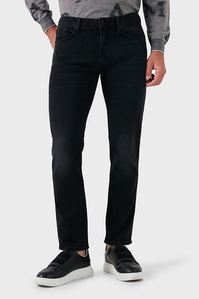 Emporio Armani Cotton Blended Regular Fit Straight Leg Jeans Men Jeans Pants 6D1J06 1D96Z 0006
