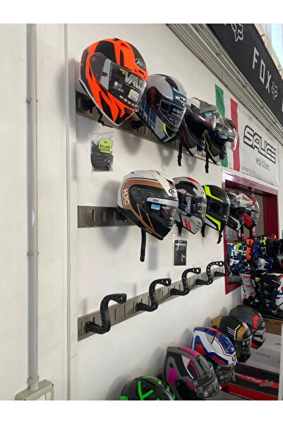 Genel Markalar Three D MAKER Motosiklet - Bisiklet Kask Duvar Askısı , Kask Tutucu ( Vida Dübel Dahil )