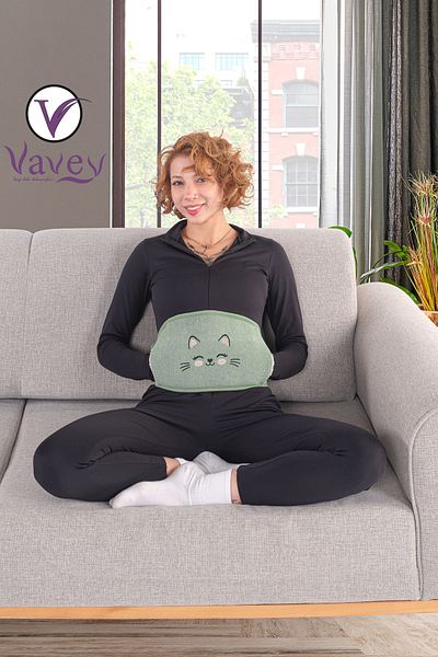 VAVEY حزام الحيض من الجيل الجديد - قطة خضراء ساخنة وباردة