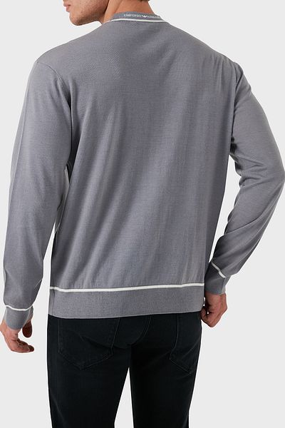 Emporio Armani Men's Crew Neck Regular Fit Sweater - 6D1Mxh 1Mjlz F625