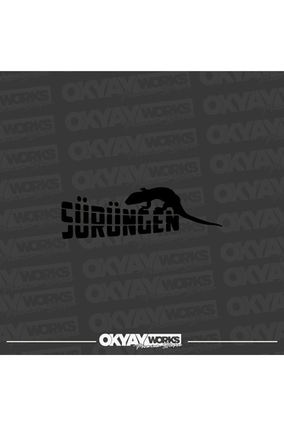 OkyayWorks ملصق الزواحف - ملصق للسيارات والدراجات النارية