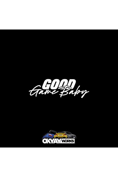 OkyayWorks ملصق Good Game Baby - ملصق للسيارة والدراجة النارية