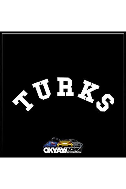 OkyayWorks Turkish Sticker - White- Car-Motorcycle Sticker