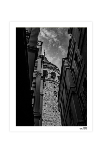 CAPO by Aytaç Yamaç Διακοσμητική φωτογραφία Galata Tower σε ασπρόμαυρο χρώμα ...