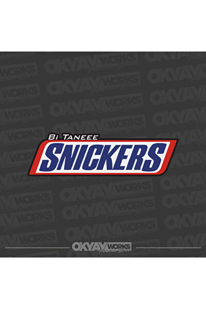 OkyayWorks ملصق بي تين سنيكرز - ملصق للسيارة والدراجة النارية