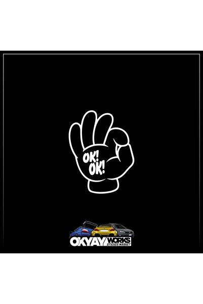 OkyayWorks ملصق سهم السهم - أبيض