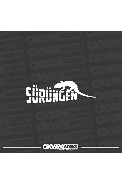 OkyayWorks ملصق الزواحف - ملصق للسيارات والدراجات النارية