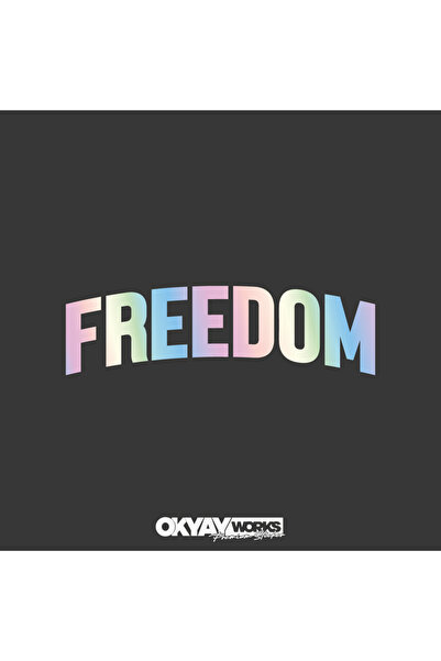OkyayWorks ملصق الحرية - ملصق للسيارات والدراجات النارية