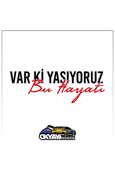 OkyayWorks Varki Sticker "We Live This Life" - Black - Car-Motorcycle Sticker