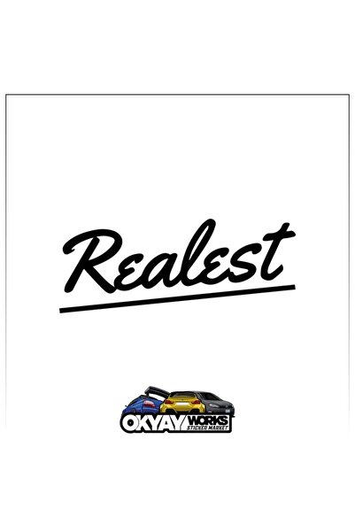 OkyayWorks ملصق Realest - أسود