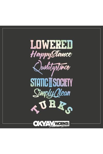 OkyayWorks مجموعة ملصقات النوافذ الخلفية ثلاثية الأبعاد 10