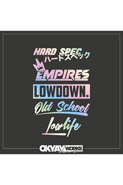 OkyayWorks حزمة ملصقات النافذة الخلفية الهولوغرام 11