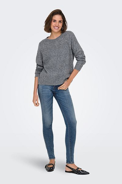 ONLY Ψηλόμεσο Slim Fit Skinny Leg Jeans - Παντελόνι Demin από βαμβακερό μείγμα 15332036